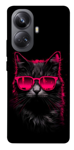 Чехол itsPrint Cyberpunk cat для Realme 10 Pro+
