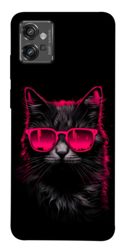 Чехол itsPrint Cyberpunk cat для Motorola Moto G32