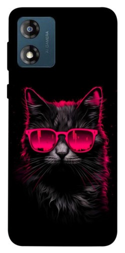 Чехол itsPrint Cyberpunk cat для Motorola Moto E13