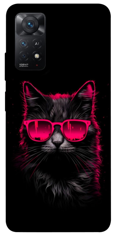 Чохол itsPrint Cyberpunk cat для Xiaomi Redmi Note 11 Pro 4G/5G, тварини, купити оптом з доставкою