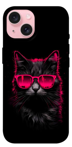 Чехол itsPrint Cyberpunk cat для Apple iPhone 15 (6.1")
