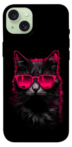 Чехол itsPrint Cyberpunk cat для Apple iPhone 15 Plus (6.7")