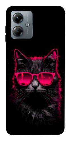 Чехол itsPrint Cyberpunk cat для Motorola Moto G14
