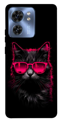 Чехол itsPrint Cyberpunk cat для Motorola Edge 40
