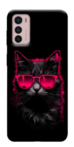 Чехол itsPrint Cyberpunk cat для Motorola Moto G42
