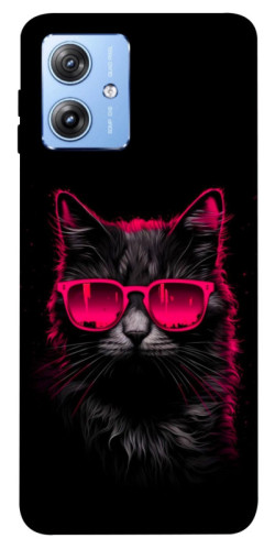 Чехол itsPrint Cyberpunk cat для Motorola Moto G84
