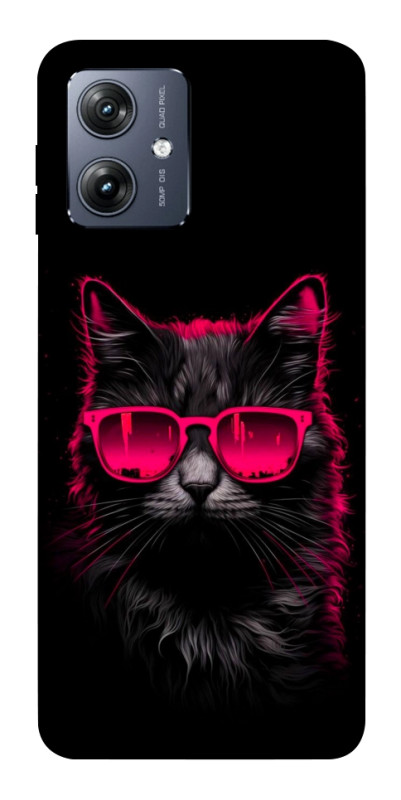Чехол itsPrint Cyberpunk cat для Motorola Moto G54, животные, купить оптом с доставкой