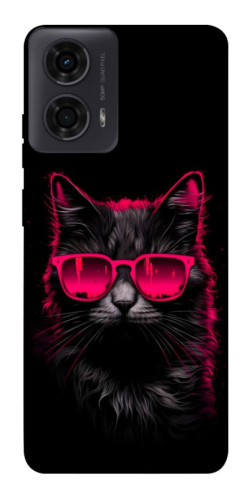Чехол itsPrint Cyberpunk cat для Motorola Moto G24