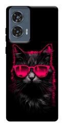 Чехол itsPrint Cyberpunk cat для Motorola Edge 50 Fusion