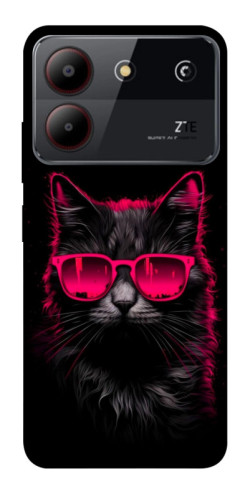 Чехол itsPrint Cyberpunk cat для ZTE Blade A54 4G