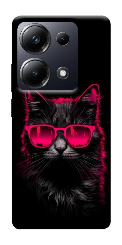 Чехол itsPrint Cyberpunk cat для Xiaomi Redmi 13 4G / Poco M6 4G, животные, купить оптом с доставкой
