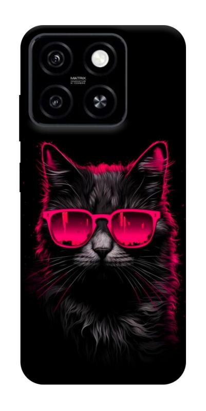 Чехол itsPrint Cyberpunk cat для ZTE Blade A55 4G, животные, купить оптом с доставкой