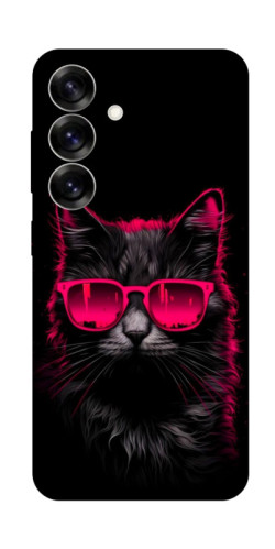 Чехол itsPrint Cyberpunk cat для Samsung Galaxy S25