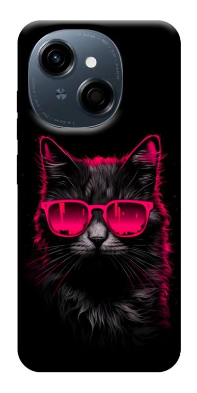 Чехол itsPrint Cyberpunk cat для TECNO Spark Go 1, животные, купить оптом с доставкой