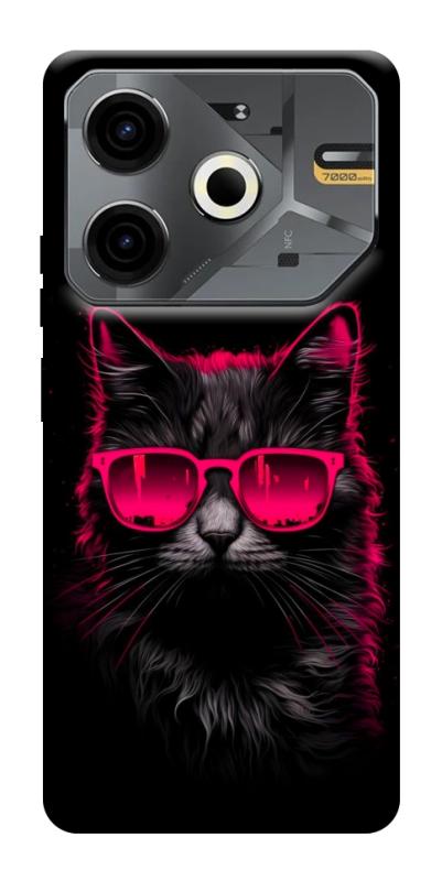 Чехол itsPrint Cyberpunk cat для TECNO Pova 6 Neo (LI6), животные, купить оптом с доставкой
