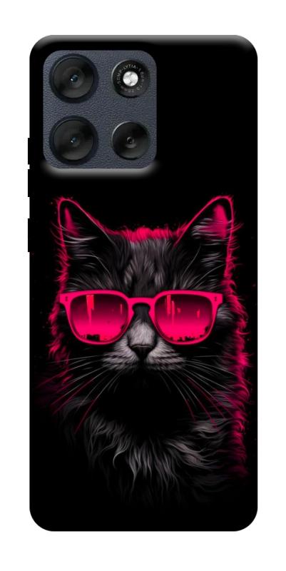 Чехол itsPrint Cyberpunk cat для Motorola Moto G56 5G, животные, купить оптом с доставкой