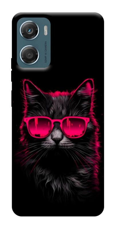 Чехол itsPrint Cyberpunk cat для Motorola Moto G06, животные, купить оптом с доставкой