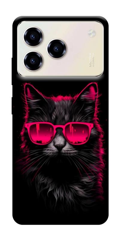 Чехол itsPrint Cyberpunk cat для ZTE Blade A76, животные, купить оптом с доставкой