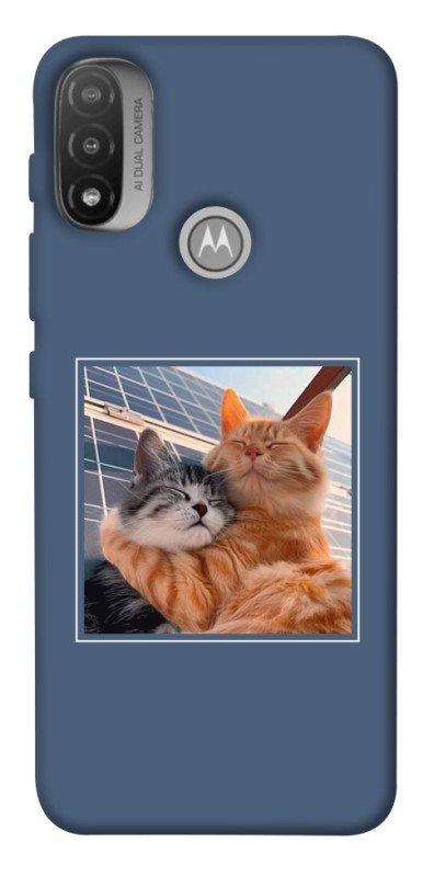 Чехол itsPrint Кошачья нежность для Motorola Moto E20, животные, купить оптом с доставкой
