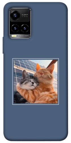 Чехол itsPrint Кошачья нежность для Vivo Y21 / Y33s