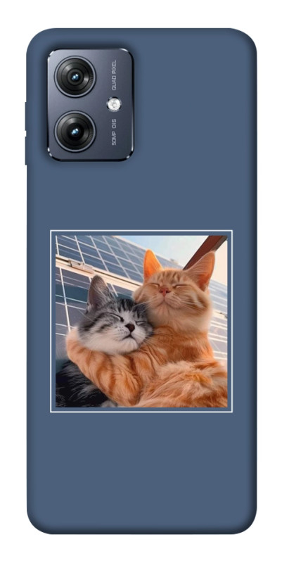 Чехол itsPrint Кошачья нежность для Motorola Moto G54, животные, купить оптом с доставкой