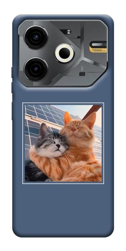 Чехол itsPrint Кошачья нежность для TECNO Pova 6 Neo (LI6), животные, купить оптом с доставкой