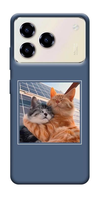 Чехол itsPrint Кошачья нежность для ZTE Blade A76, животные, купить оптом с доставкой