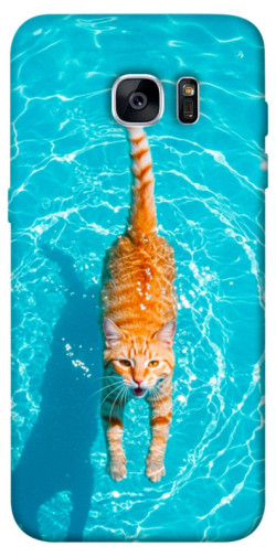 Чехол itsPrint Cat swimming для Samsung G935F Galaxy S7 Edge