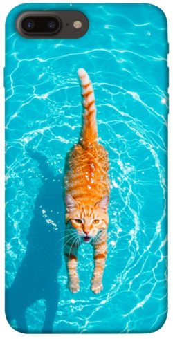 Чехол itsPrint Cat swimming для Apple iPhone 7 plus / 8 plus (5.5")