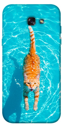 Чехол itsPrint Cat swimming для Samsung A720 Galaxy A7 (2017)