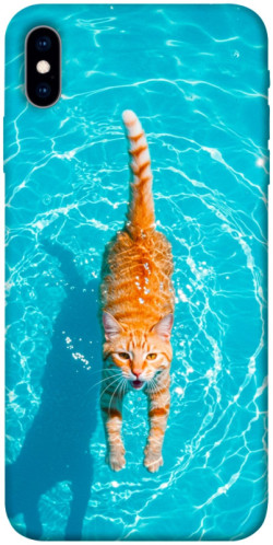 Чехол itsPrint Cat swimming для Apple iPhone X (5.8")