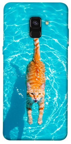 Чохол itsPrint Cat swimming для Samsung A530 Galaxy A8 (2018)