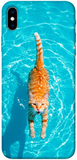 Чехол itsPrint Cat swimming для Apple iPhone XS Max (6.5")