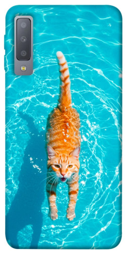 Чехол itsPrint Cat swimming для Samsung A750 Galaxy A7 (2018)