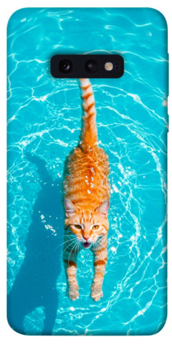Чехол itsPrint Cat swimming для Samsung Galaxy S10e