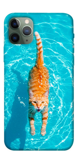 Чехол itsPrint Cat swimming для Apple iPhone 11 Pro (5.8")