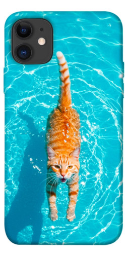 Чехол itsPrint Cat swimming для Apple iPhone 11 (6.1")