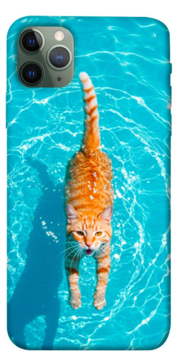 Чехол itsPrint Cat swimming для Apple iPhone 11 Pro Max (6.5")