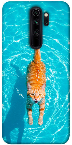 Чехол itsPrint Cat swimming для Xiaomi Redmi Note 8 Pro