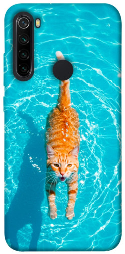 Чехол itsPrint Cat swimming для Xiaomi Redmi Note 8