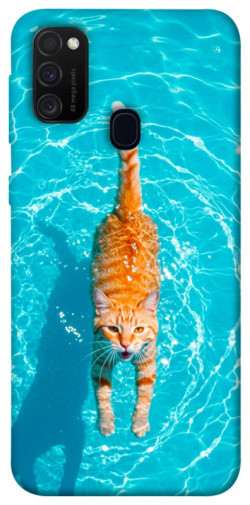Чохол itsPrint Cat swimming для Samsung Galaxy M30s / M21
