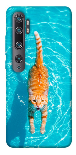 Чехол itsPrint Cat swimming для Xiaomi Mi Note 10 / Note 10 Pro / Mi CC9 Pro