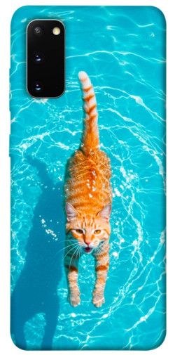 Чехол itsPrint Cat swimming для Samsung Galaxy S20