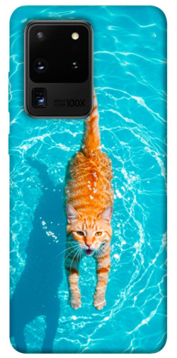Чехол itsPrint Cat swimming для Samsung Galaxy S20 Ultra