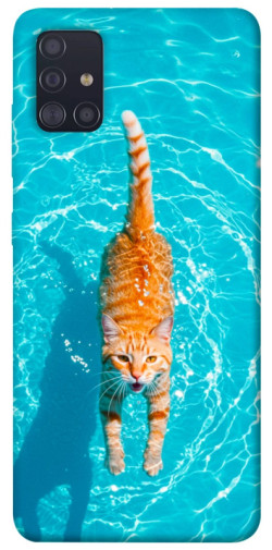 Чехол itsPrint Cat swimming для Samsung Galaxy A51