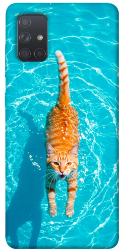 Чехол itsPrint Cat swimming для Samsung Galaxy A71