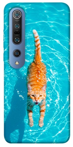 Чехол itsPrint Cat swimming для Xiaomi Mi 10 / Mi 10 Pro