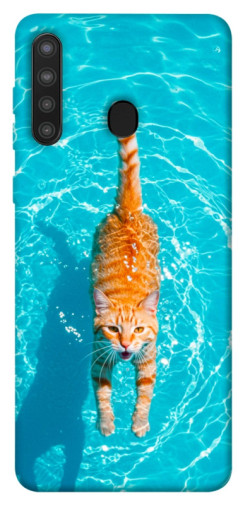 Чехол itsPrint Cat swimming для Samsung Galaxy A21