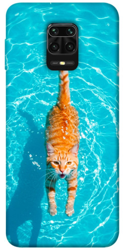 Чехол itsPrint Cat swimming для Xiaomi Redmi Note 9s / Note 9 Pro / Note 9 Pro Max