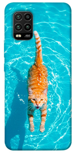 Чехол itsPrint Cat swimming для Xiaomi Mi 10 Lite